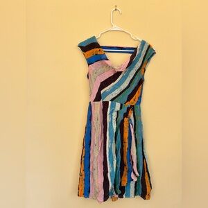 Plenty by Tracy Reese Asymmetrical Multicolor Dress
